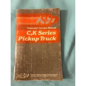 1989 Chevrolet Owner's Manual C, K Series Pickup Truck 8.25x5.25x.25